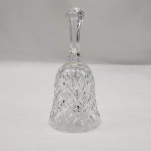 Vintage Crystal Bell Clear Glass Collectible Gift